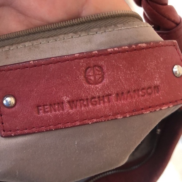 Fenn Wright Manson boho purse red shoulder bag large size - Picture 8 of 9